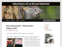 Tablet Screenshot of eternallyoptimistic.com